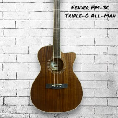 Fender Paramount PM-3C Triple-0 All Mahogany Acoustic Guitar, New Gig – Bad  Rabbit Guitars