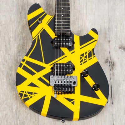 EVH Wolfgang Special Guitar, Ebony Fretboard, Satin Striped Black / Yellow image 3