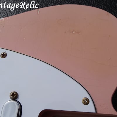 aged RELIC nitro TELE Telecaster loaded body Shell Pink Fender '64 pickups Custom Shop bridge image 9