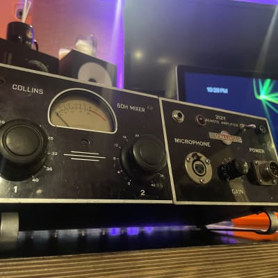 Heavily modified Rare 50’s Collins modular Lunchbox - 212y + 60H mixer w preamp - Serviced boutique mic pre! 3 input, 90db of gain w/ added 48v power! image 12