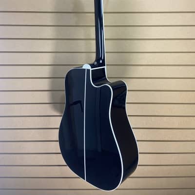 Takamine Legacy EF341SC, Left-Handed Acoustic-Electric Guitar - Black w/OHSC + FREE Shipping #111 image 9