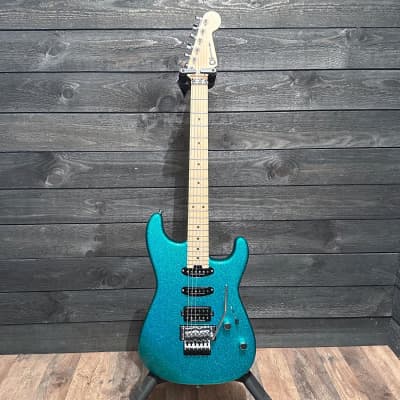 Charvel Pro-Mod San Dimas Style 1 HSS FR M Electric Guitar - Aqua Flake image 10