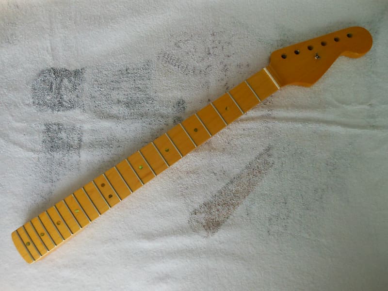 Unbranded Stratocaster Amber Maple Neck image 1