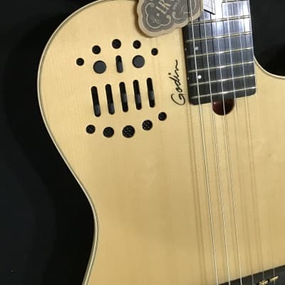 Godin Multiac Nylon Natural HG -- New Guitar Needs Repair - Luthier Fix image 6