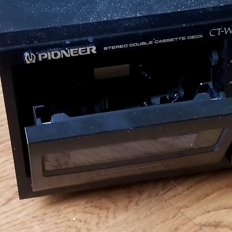 Pioneer CTW205R BLACK DUAL CASSETTE DECK Reverb