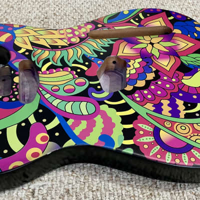 Custom Floral Psychedelic Telecaster Body image 4