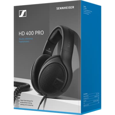 Sennheiser HD 400 Pro Studio Reference Headphones - Black image 3
