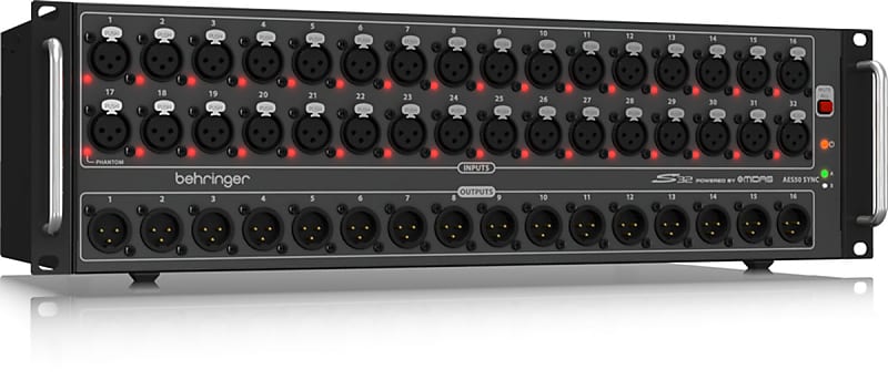 Behringer S32 Remote-Controllable Midas Preamps, With Networking SuperMAC Technology image 1