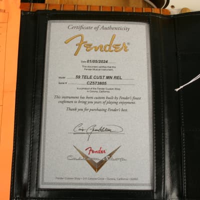 Fender Custom Shop '59 Telecaster Custom Relic Maple Neck Wide Fade Chocolate 3-Colour Sunburst CZ573805 image 12