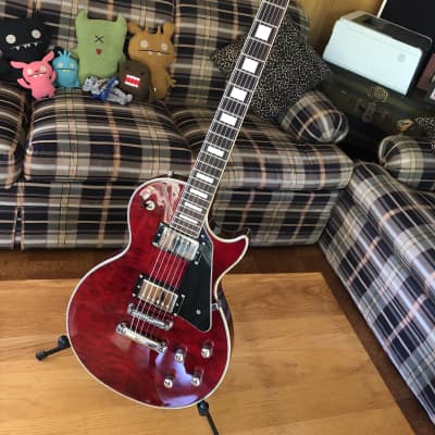 2010 Mollenhauer S3LP36 wine red single cut electric guitar with high quality parts image 1