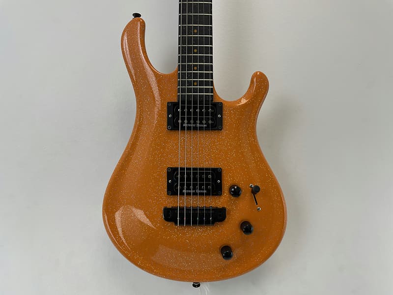 Used Flaxwood PHOENIX ORANGE SPARKLE Electric Guitars Orange image 1