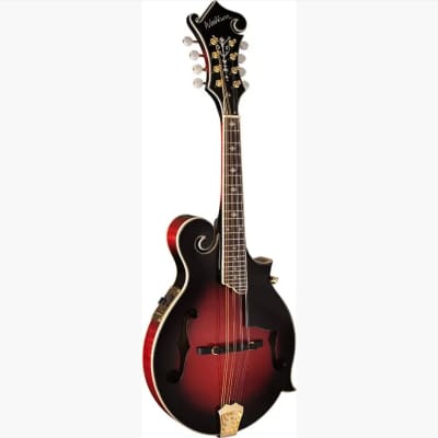 Washburn M3SWE | Bluegrass F-Style Mandolin w/ HSC, Trans Wine Red. New with Full Warranty! for sale