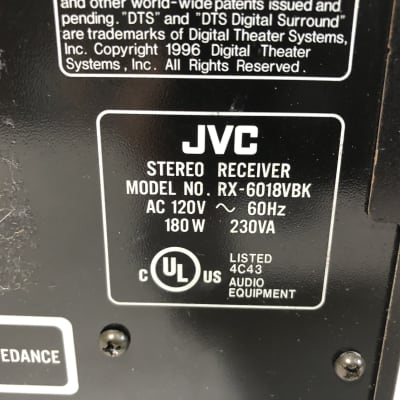 JVC RX-6018V Receiver HiFi Stereo 5.1 Channel Budget Audiophile Vintage Audio image 6