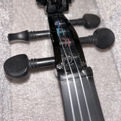 Cecilio Mendini 4/4 Violin - Black Sparkle image 2