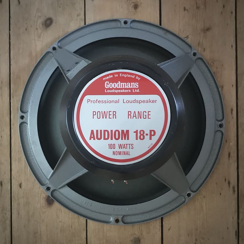 Vintage 1960’s Goodmans 18” Audiom 18P bass guitar speaker Reverb