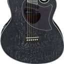 Ibanez Talman TCM50 Acoustic Electric Guitar Galaxy Black Open Pore
