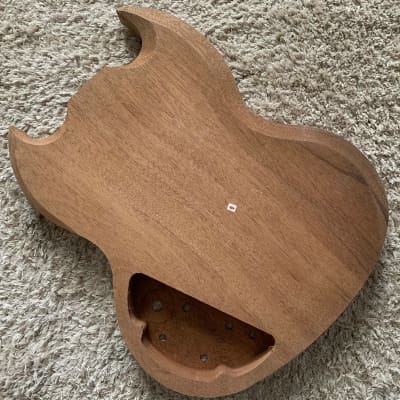 Unfinished Mahogany Wood SG Style Guitar Body image 3