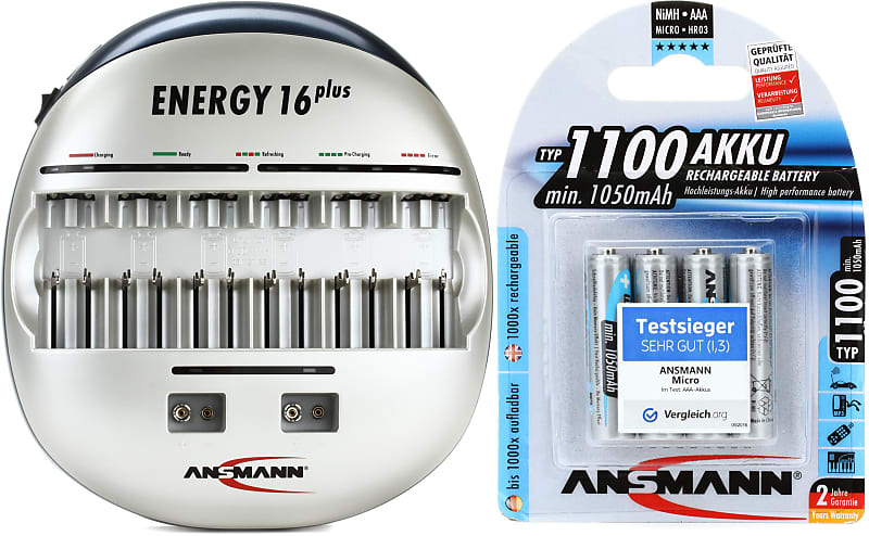 Ansmann Energy 16 Plus Battery Charger Bundle with Ansmann | Reverb