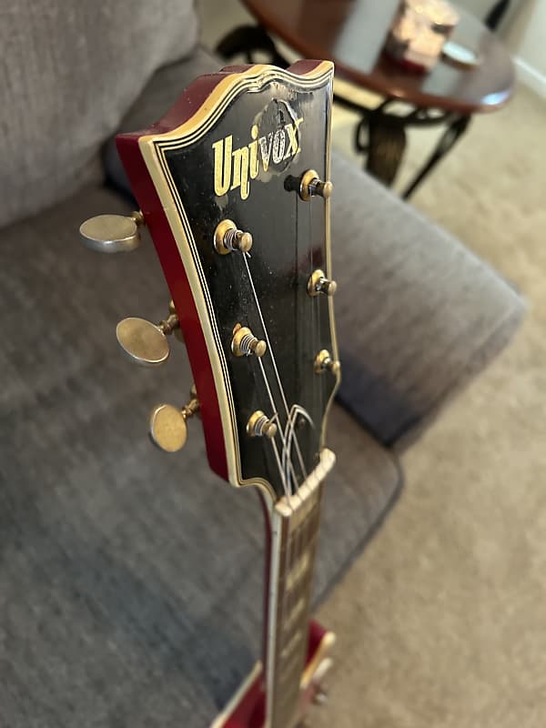 Vintage Univox Electric Guitar, Rare Single Cut Les Paul