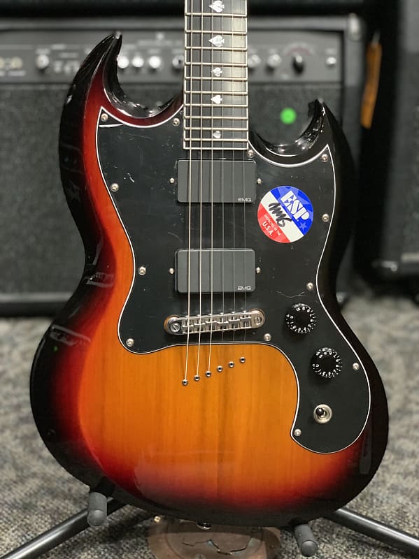 ESP LTD AL-600 Ahure Luster Signature Electric Guitar - 3-Tone Sunburst
