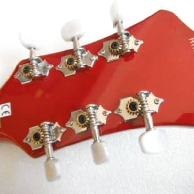 New Hofner Violin 6 String Guitar HI-459-RD Red image 7