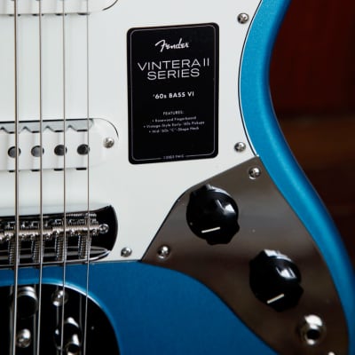 Fender Vintera II '60s Bass VI Lake Placid Blue Bass Guitar image 6
