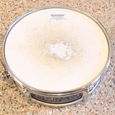 Stewart 5.5x14" Snare Drum Blue Sparkle Vintage 1970's MIJ image 8
