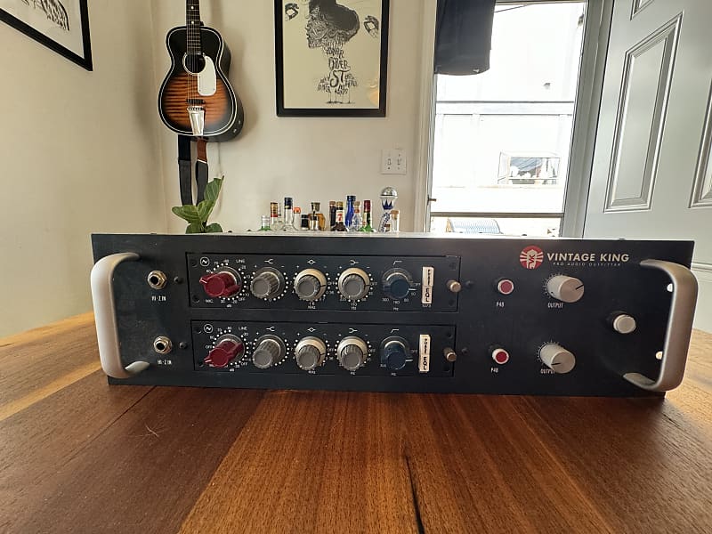 AMS Neve 1073 Classic Pair in Vintage King Powered Rack image 1