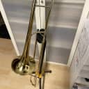 King 3B Professional Model Tenor Trombone with Yellow Brass Bell 1975 Clear-Lacquered Brass