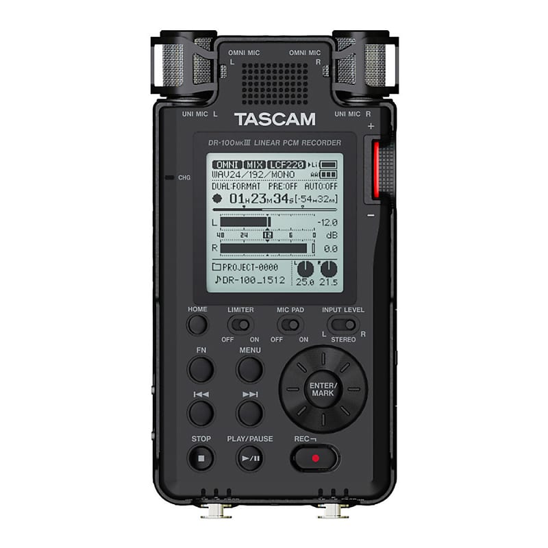 Tascam DR-100MKIII Linear PCM Recorder with 32GB SD Card, Tascam