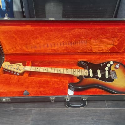 1977 Fender Stratocaster 3-Bolt Neck, Maple Fretboard, Sunburst image 3