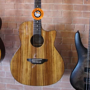 Luna Gypsy Zebrawood Acoustic-Electric Gloss Natural