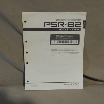 Yamaha Portatone PSR-82 Service Manual [Three Wave Music]