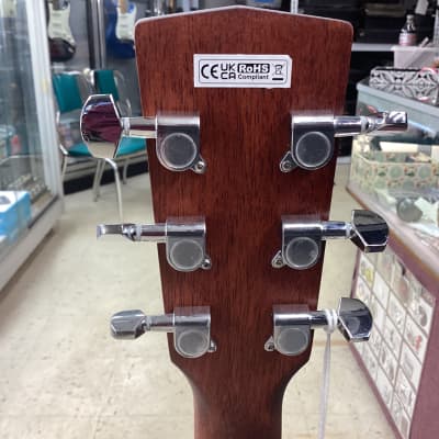 Cort SFXMEOP SFX Series Acoustic Electric Cutaway Guitar. Open Pore image 7