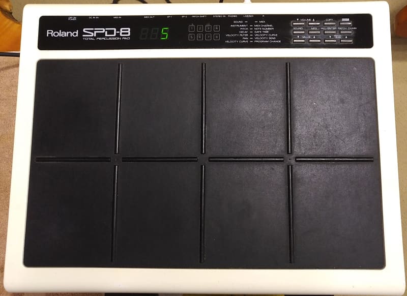 Roland SPD-8 Drum Pad 1990 white/black | Reverb Czechia