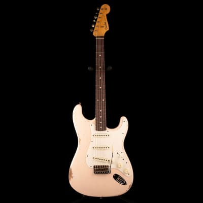 Fender Custom Shop Limited Edition 1959 Stratocaster Relic Super Faded Aged Shell Pink image 2