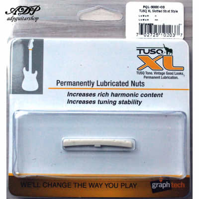 Graph Tech Nut Tusq XL PQL-5000-00 Fender Style Slotted Nut 43mm Strat Tele EE 35mm image 1