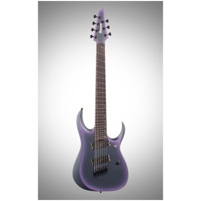 Ibanez RGD71ALMS Axion Label Electric Guitar, 7-String, Black Aurora Burst image 2