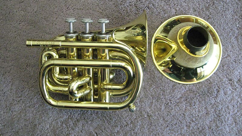 Polished Brass Bugle Instrument Pocket Trumpet With 3 Valve Flugel Horn,  Brass Trumpet Horn, Bugle Horn -  Canada