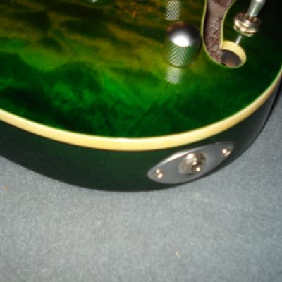 Raven West Semi-Hollow Body Tele - Emerald Quilted Maple image 7