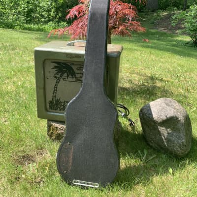 Magnatone Varsity 1950’s Lap Steel and Amp - Black and Grey Mother of Pearl image 5