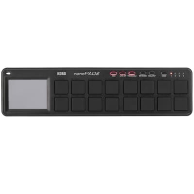 Korg NanoPad2 Slim-Line USB Drum Pad Controller Black image 1