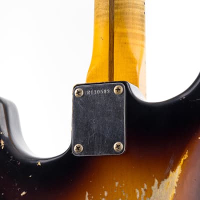 Fender Custom Shop Masterbuilt Todd Krause 1956 Stratocaster Heavy Relic - Wide 2 Tone Sunburst (583) image 19