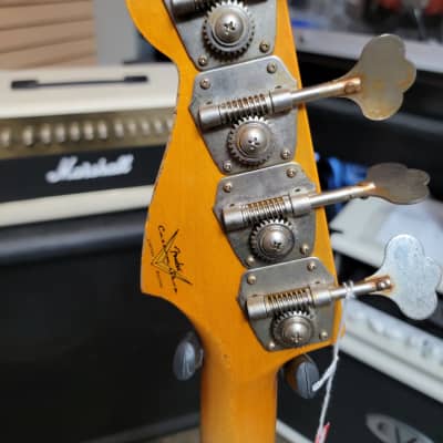 Fender Custom Shop '58 Precision Bass Relic - Black paint over 3 Tone Sunburst image 13
