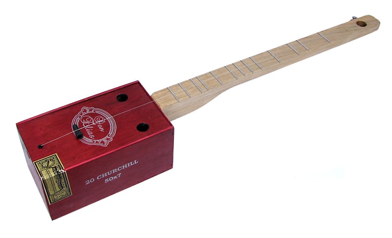 "Red Biddy" One-string Cigar Box Guitar by Farmington Road Instrument Works image 1