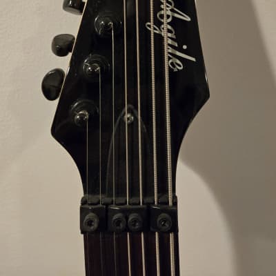 Agile Interceptor 727 Left Handed 7 string Electric Guitar 2015 - Transparent Black Flame image 6
