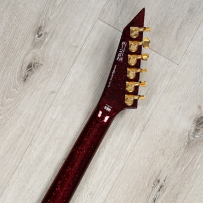 ESP LTD KH-V Kirk Hammett Signature Guitar, Ebony Fretboard, Red Sparkle image 9