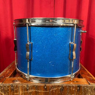 1960s Ludwig 9x13 Club Date Tom Drum Blue Sparkle image 3