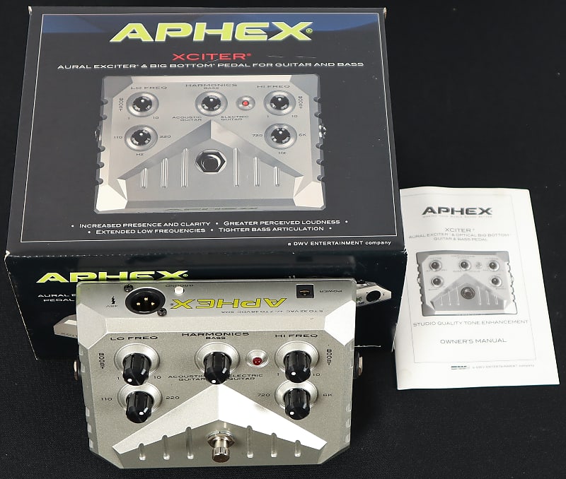 Aphex USA Xciter Aural Exciter & Optical Big Bottom Audio Enhancer Effect  Pedal