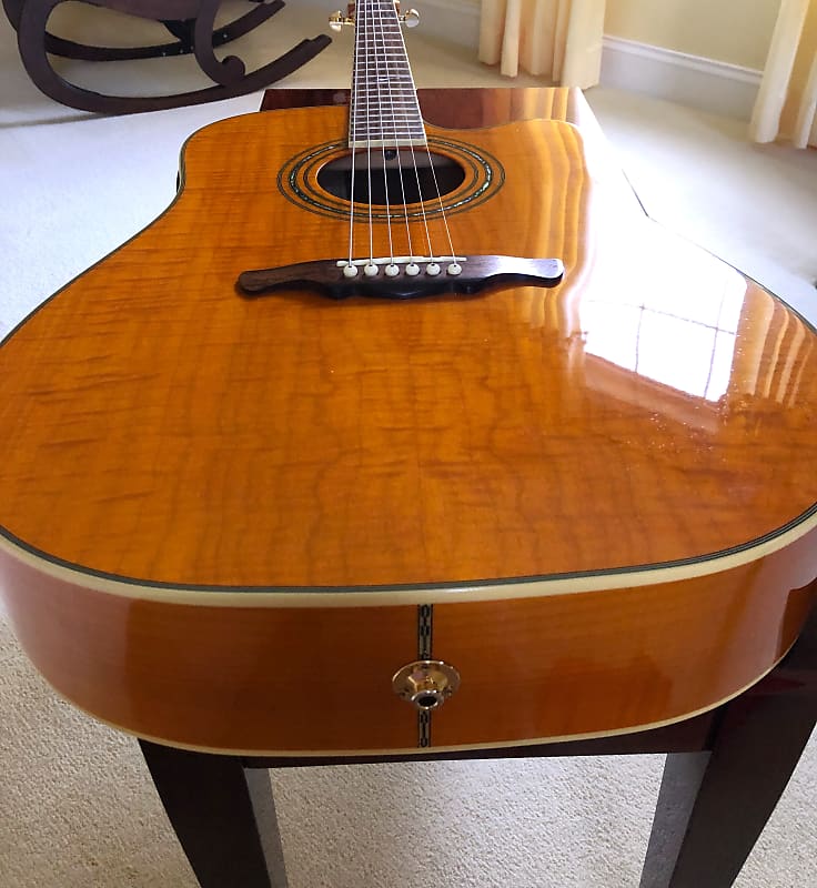 Alvarez FD60AMB Thin Cutaway Dreadnought Acoustic Guitar, Top Reverb